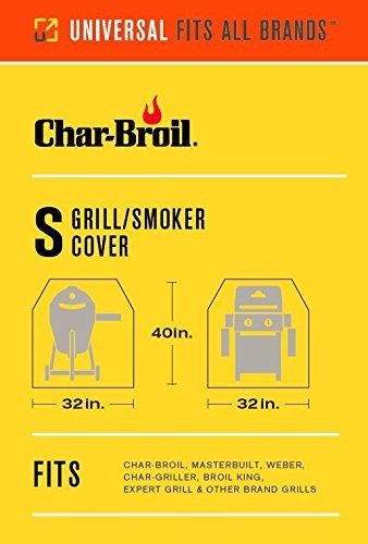 CharBroil 4828737P04 Performance Grill and Smoker Cover Small , Black