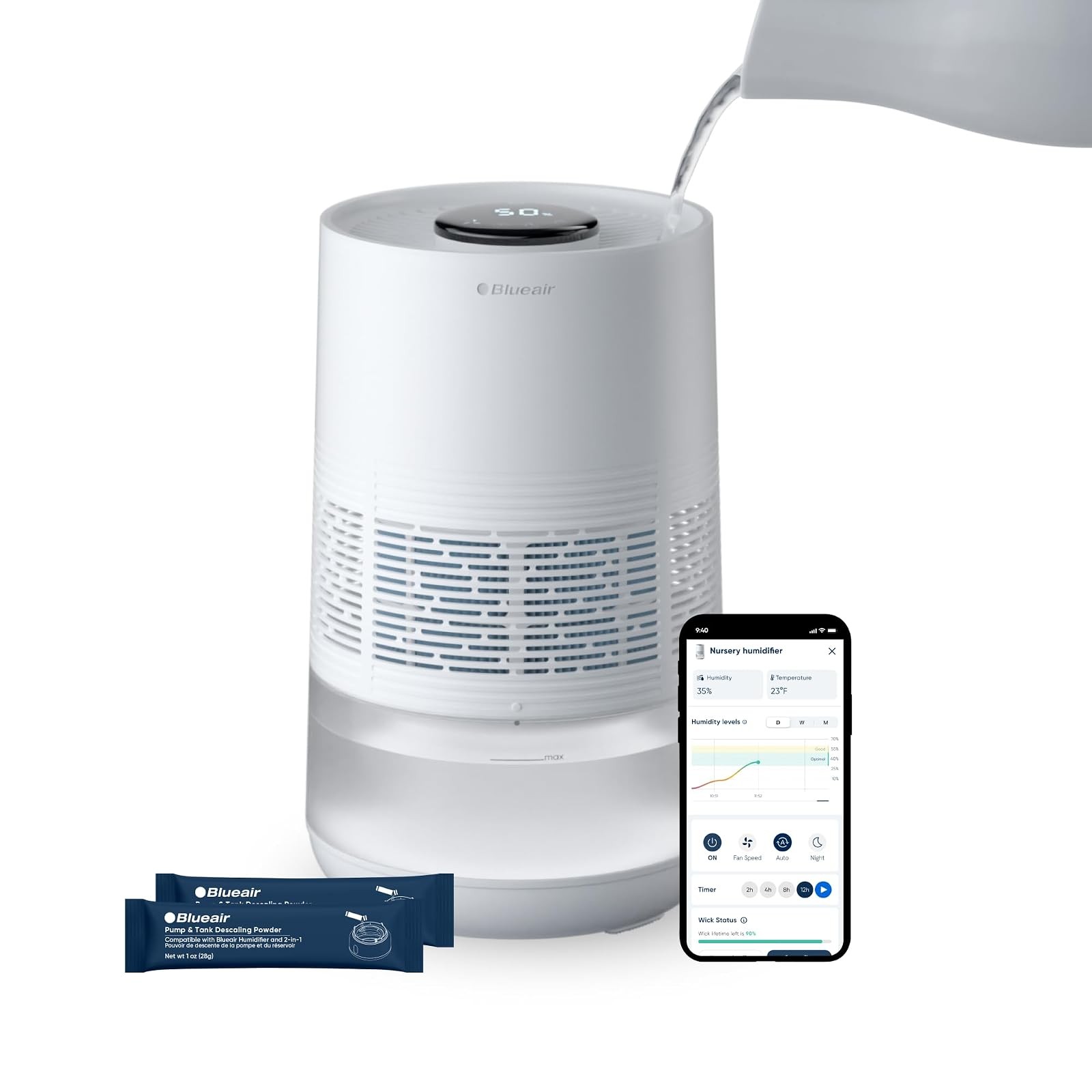 Evaporative Humidifier BLUEAIR 3.5L 48Hr Auto