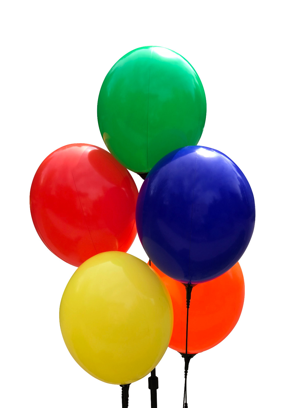 Replacement Balloons for Reusable Balloon Kit | Balloons Only | 5 Multi Balloons