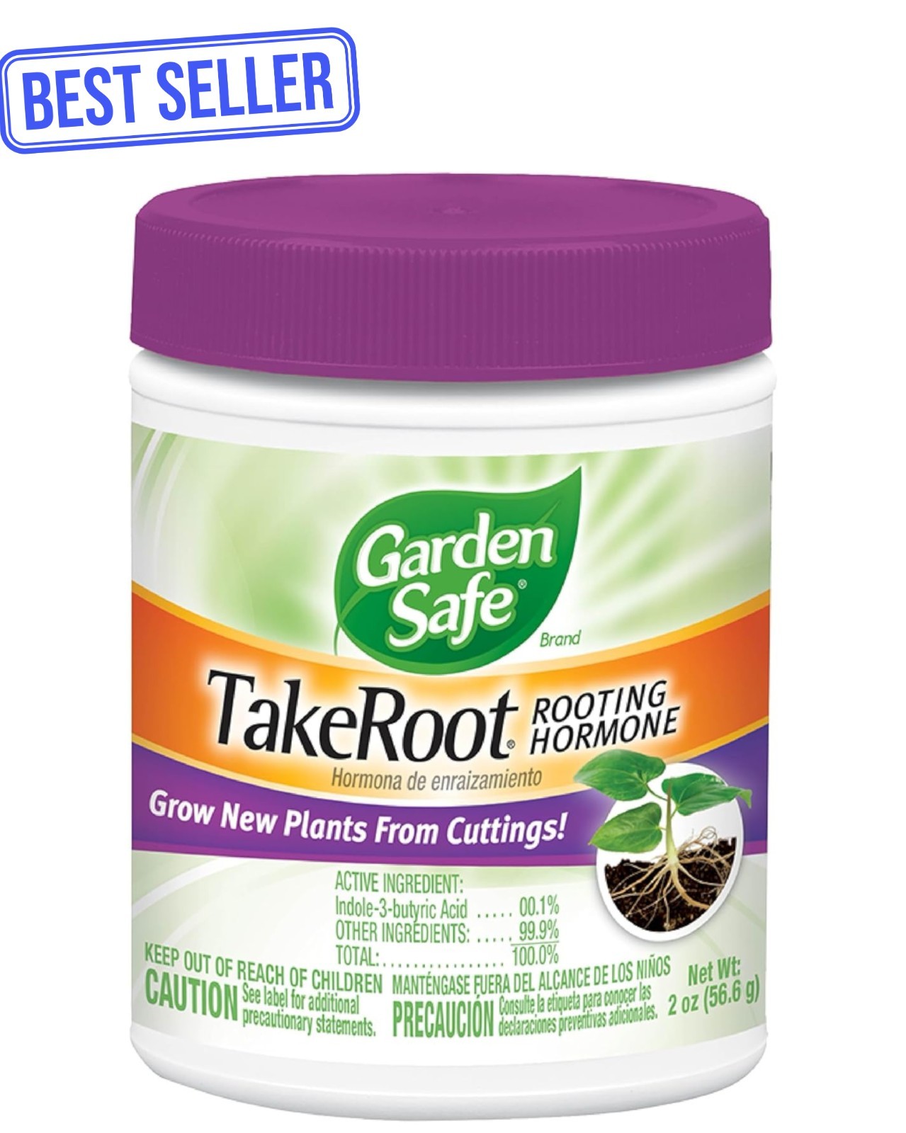 2 Pack Garden Safe Takeroot Rooting Hormone, Plants Growth Powder – 2 Oz