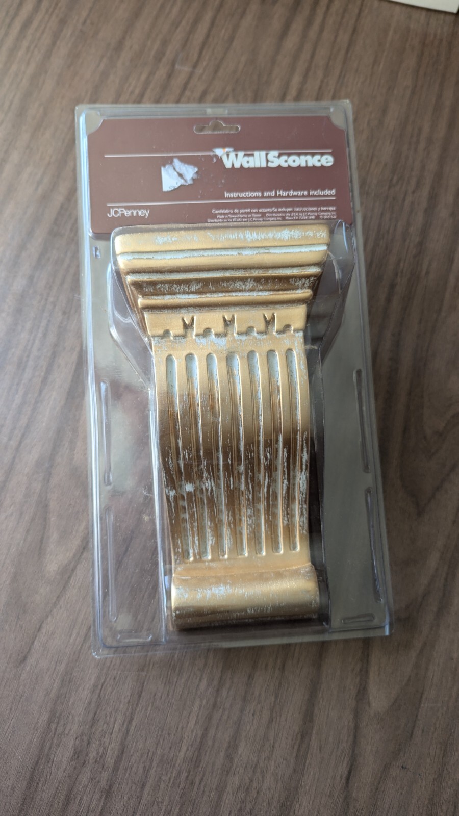 NIP $19.95 Gold & White JCPENNEY Corbel Sconce 10 x 4 1/2 x 5″ 6 Available