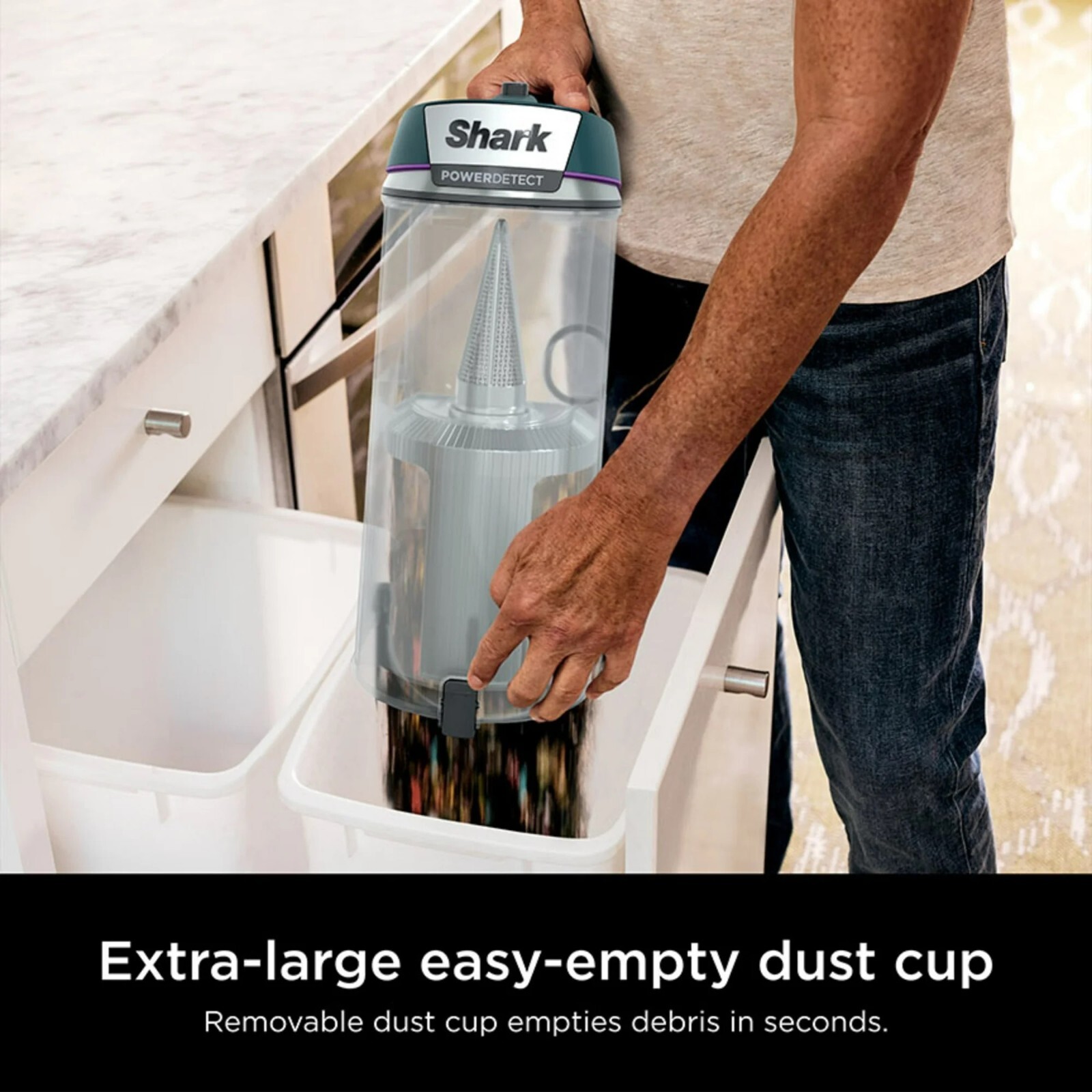 Shark POWERDETECT Upright Vacuum Self Cleaning Brushroll Duoclean Odor Powerful