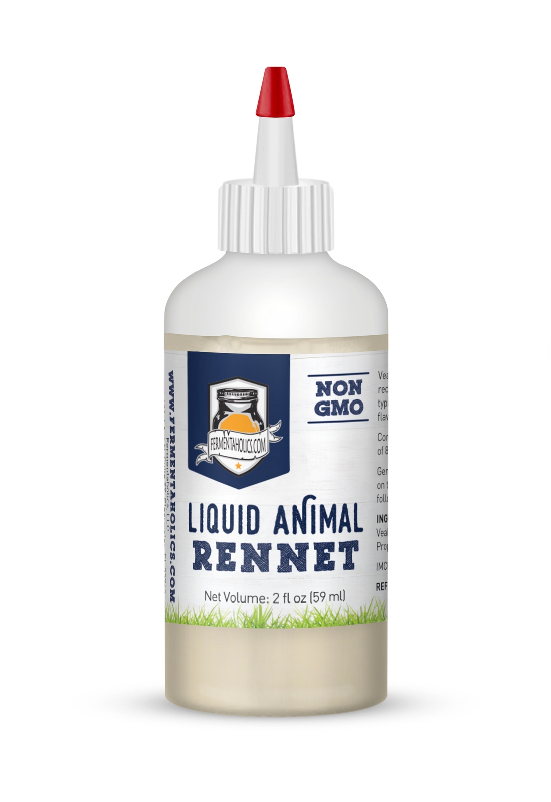 Fermentaholics Liquid Animal Rennet for Cheese Making Milk Coagulant – 2 oz
