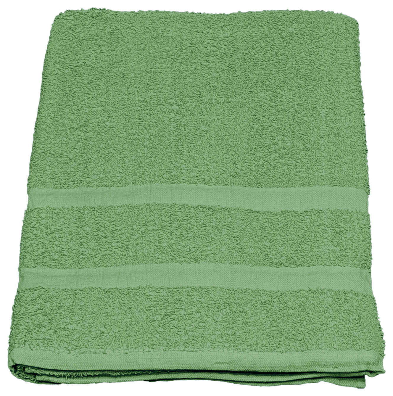 2 Piece – Hotel & Spa Pool Beach Towels 100% Ring Spun Cotton Solid Green