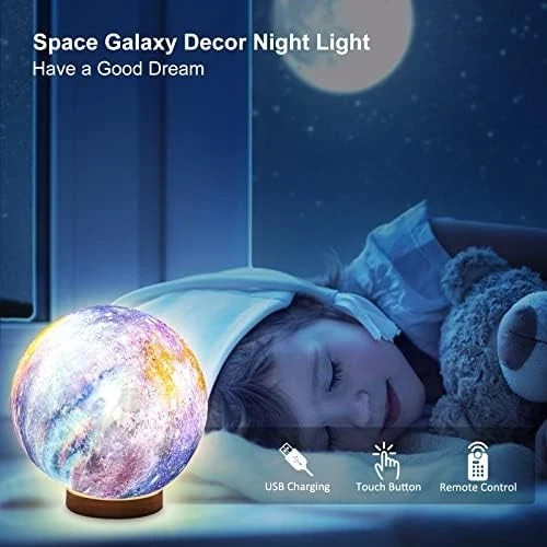 3D LED Planetary Lamp – 16 Colors, Adjustable Brightness, ETC.