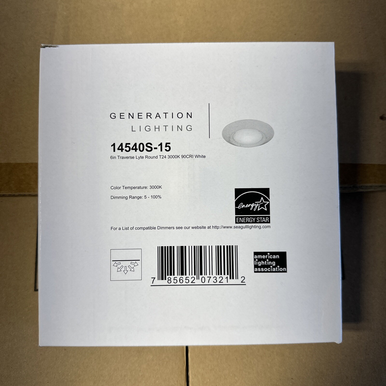 Sea Gull 14540S-15 Traverse Lyte LED Downlight