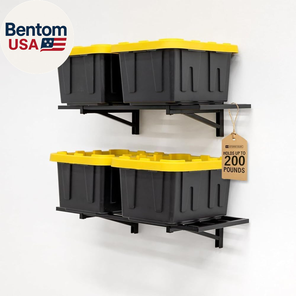 Garage Shelving Wall Mounted | 1X2 Heavy Duty Wall Mounted Shelves 2-Pack, 12.5”