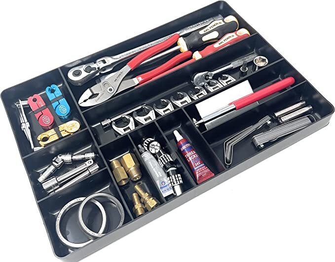 MLTOOLS Tool Drawer Organizer Tray 2-Colors Available: Red & Black Made in USA