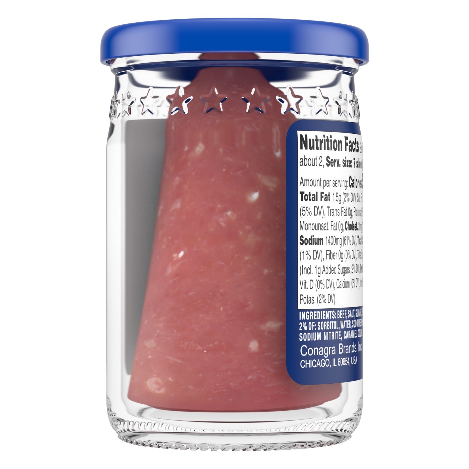 (4 pack) Armour Star Sliced Dried Beef, Jarred Meat, 2.25 oz.
