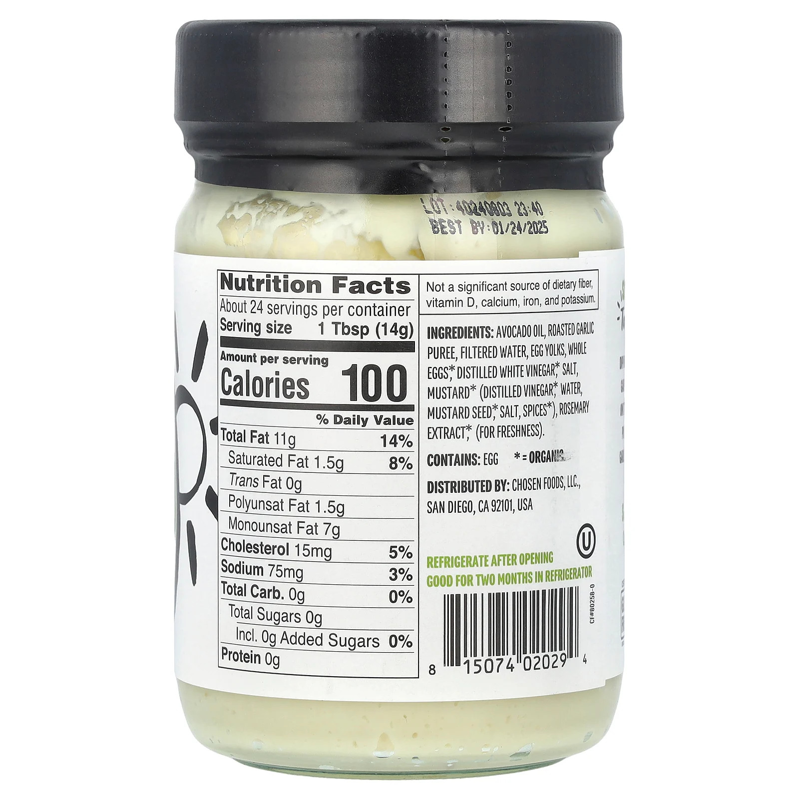 Roasted Garlic Mayo, 12 fl oz (355 ml)