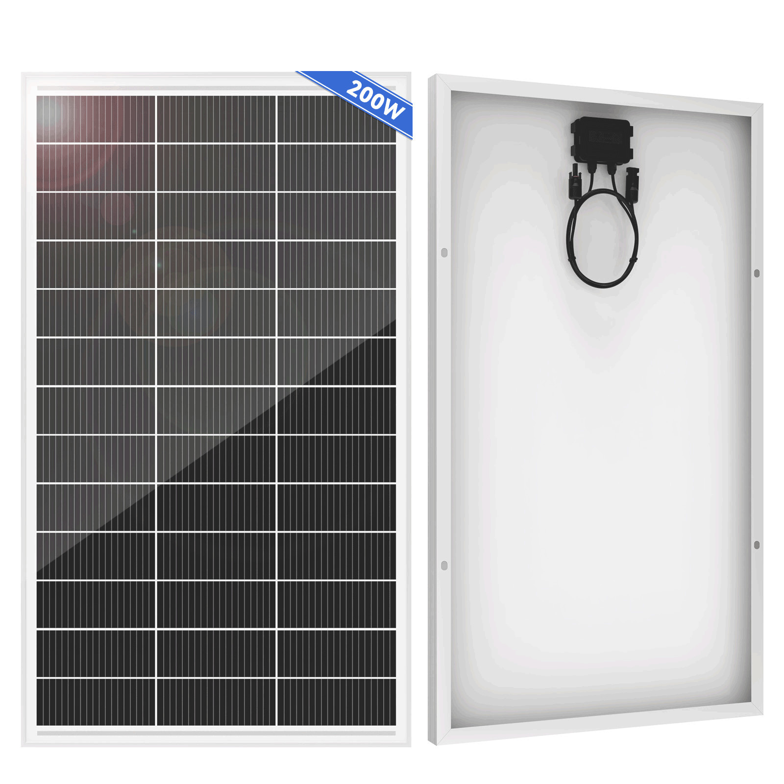 200W 400W 600W 800W Solar Panel Battery Charger 18BB N-Type RV Home Off-Grid PV