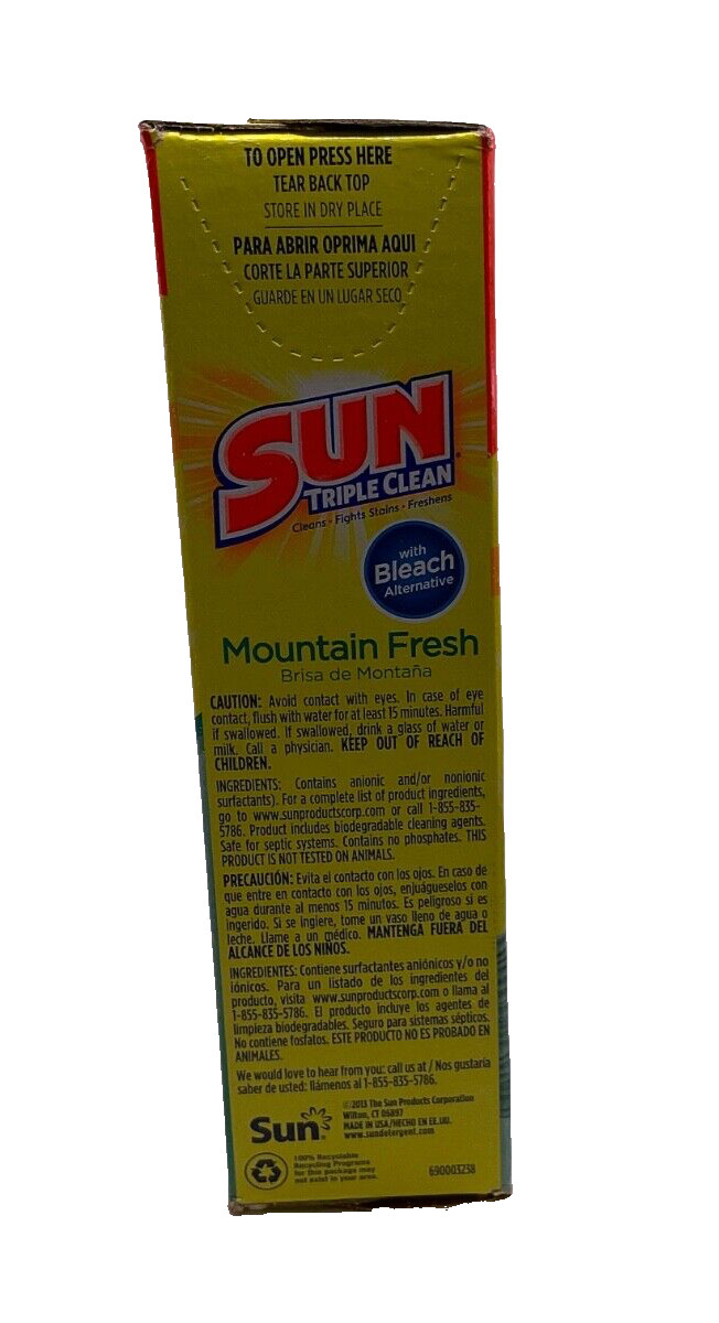 Sun Triple Clean All Purpose Detergent in Mountain Fresh / 19 oz
