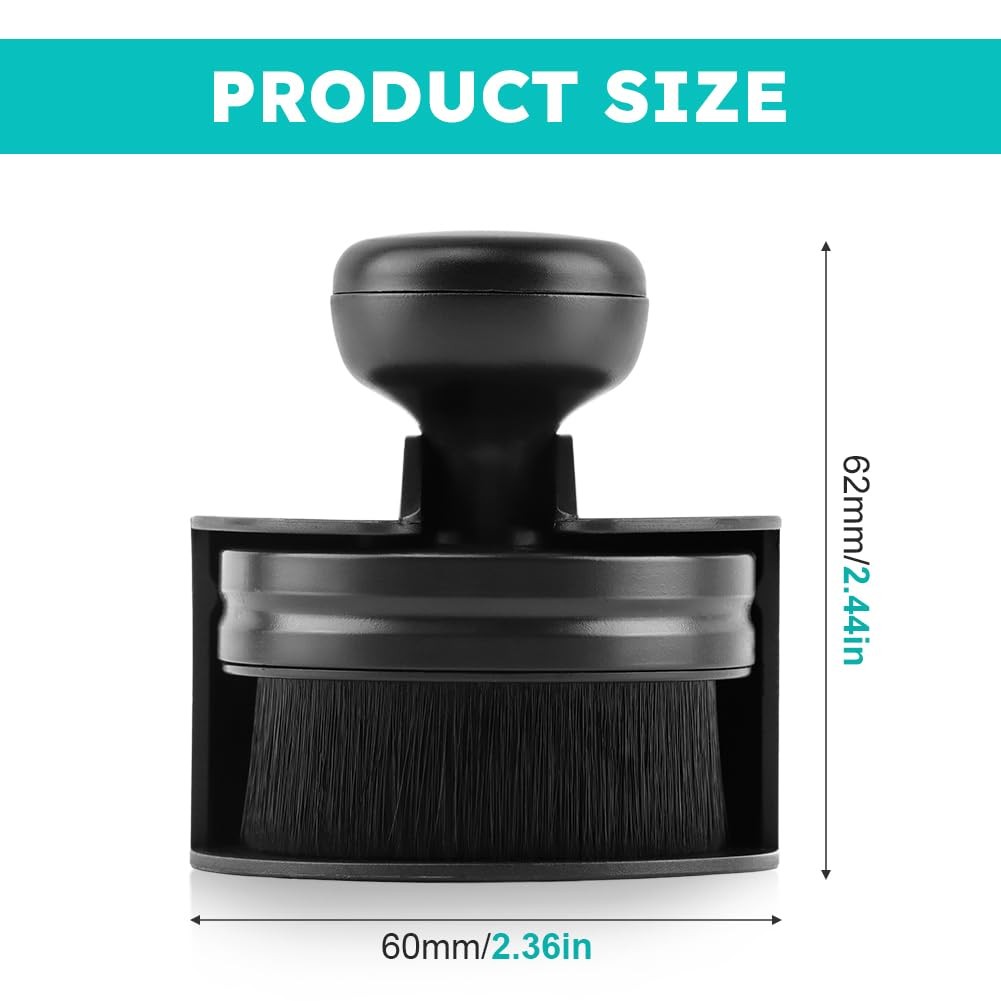 2 Pack Auto Detail Brushes, Tire Shine Applicator Brush, Automotive Black