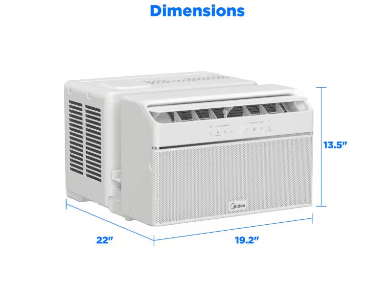 Midea air conditioner 12,000 BTU smart inverter Window AC WiFi 115V