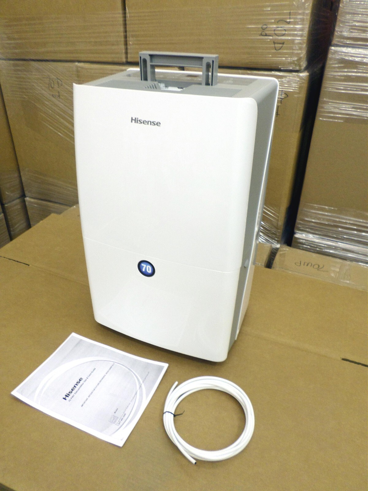Hisense by Whirlpool 70 PT Pint with Built-In PUMP Dehumidifier Hose Included