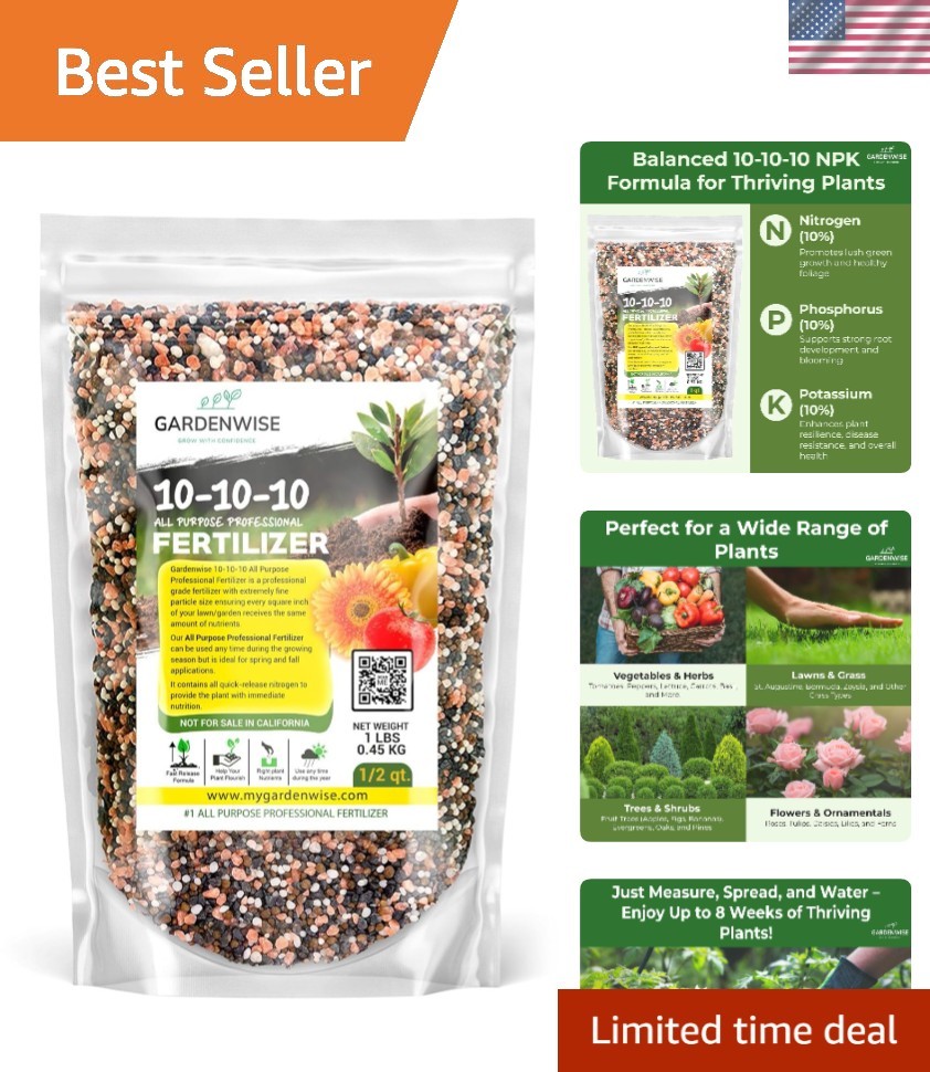 Sustainable Growth with 10-10-10 Slow Release Fertilizer – 8 Weeks of Nutrition
