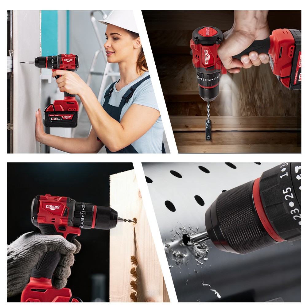 18V Cordless Brushless Drill Driver Kit with Battery & Charger For Milwaukee M18