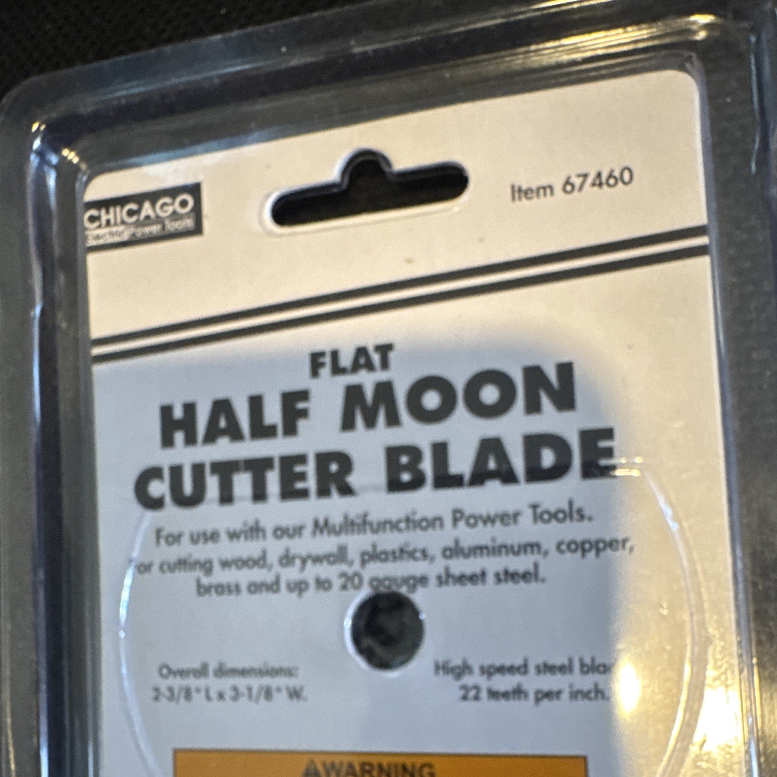 5 pack Chicago Electric Circular Saw Blade 3-1/8 in 22 TPI HSS Black MPN 67460