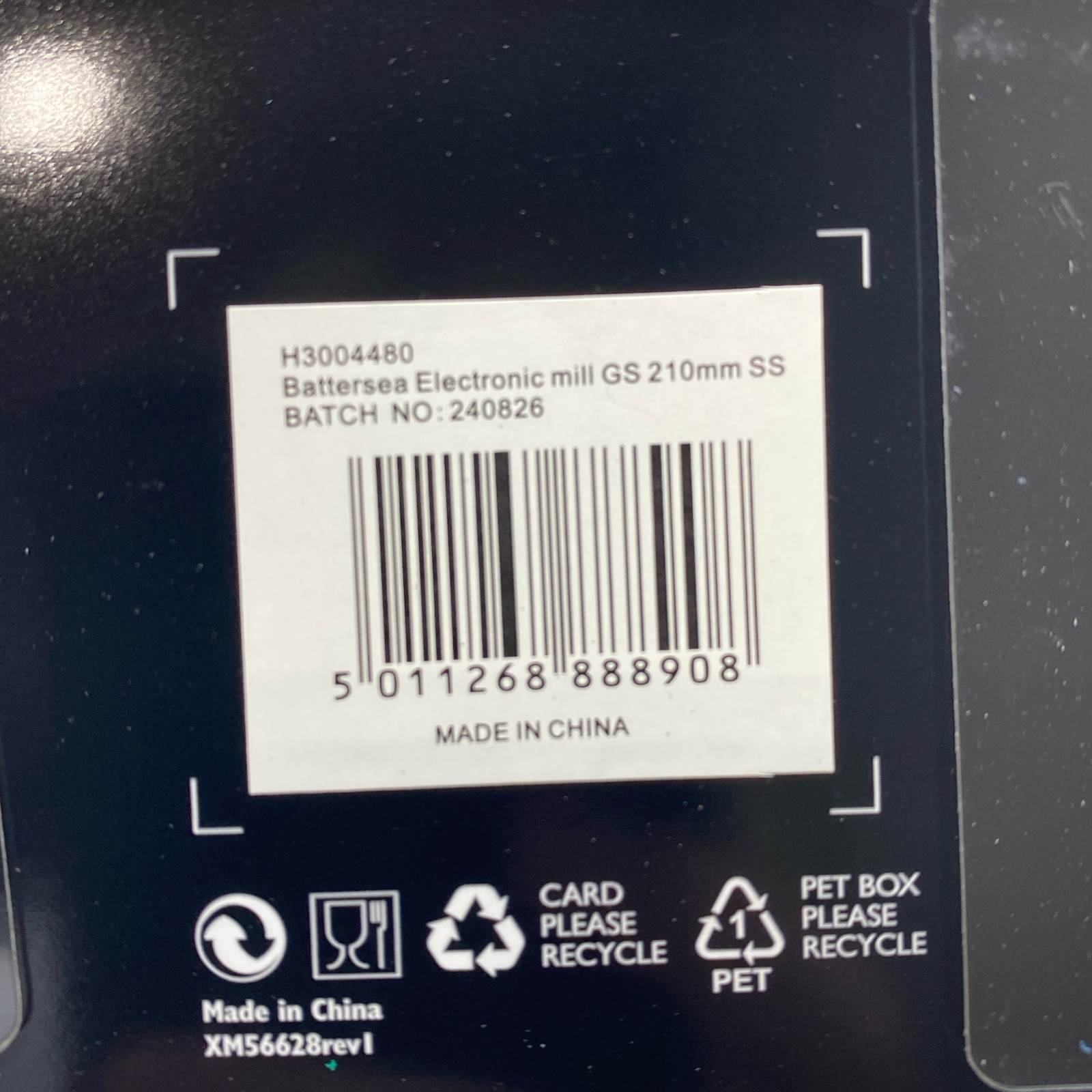 Cole & Mason Battersea Electronic Mill Set, Stainless Steel, 8.3″