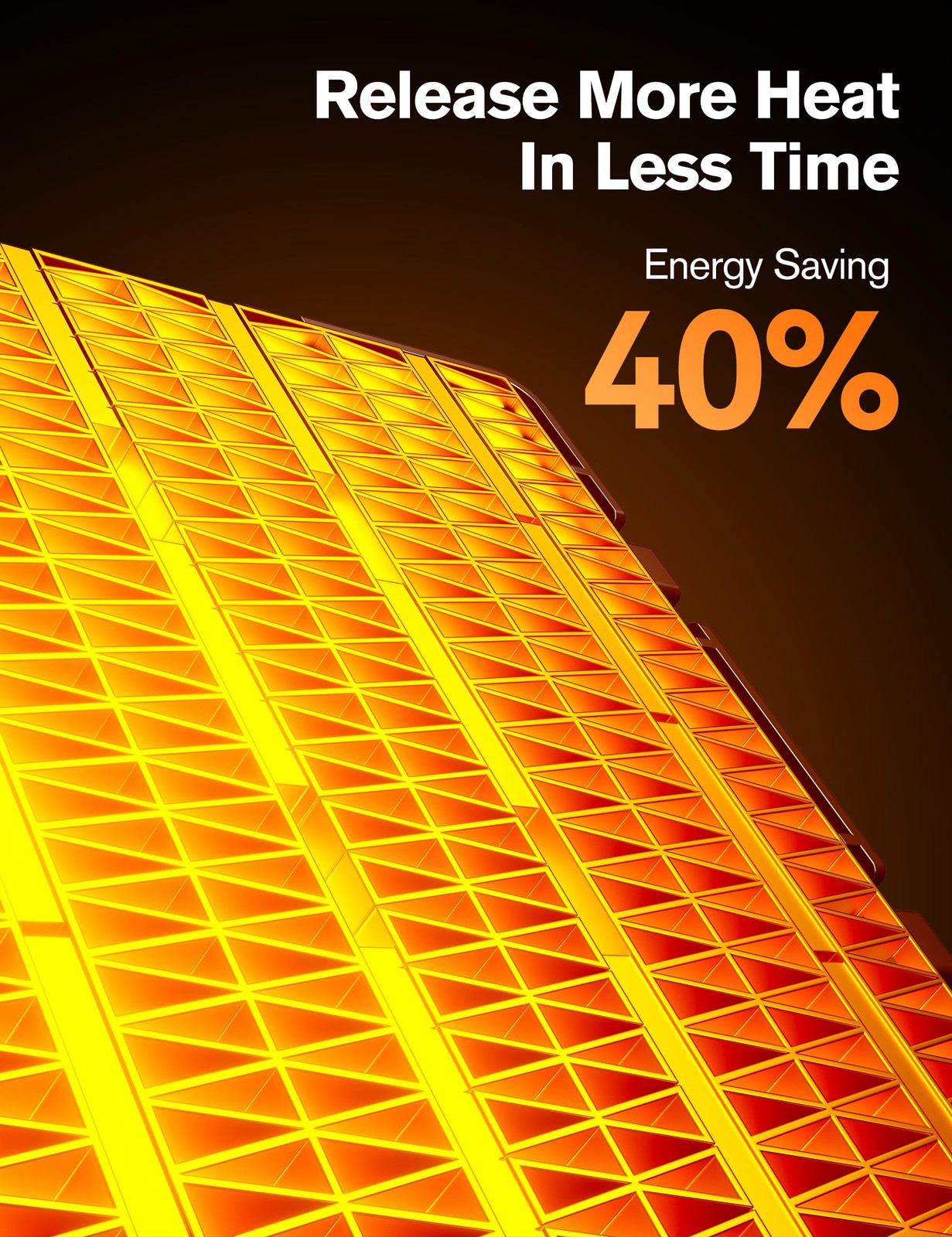 Electric Space Heaters ForIndoor Use,100°unlimited Oscillating,2SInstant Heating