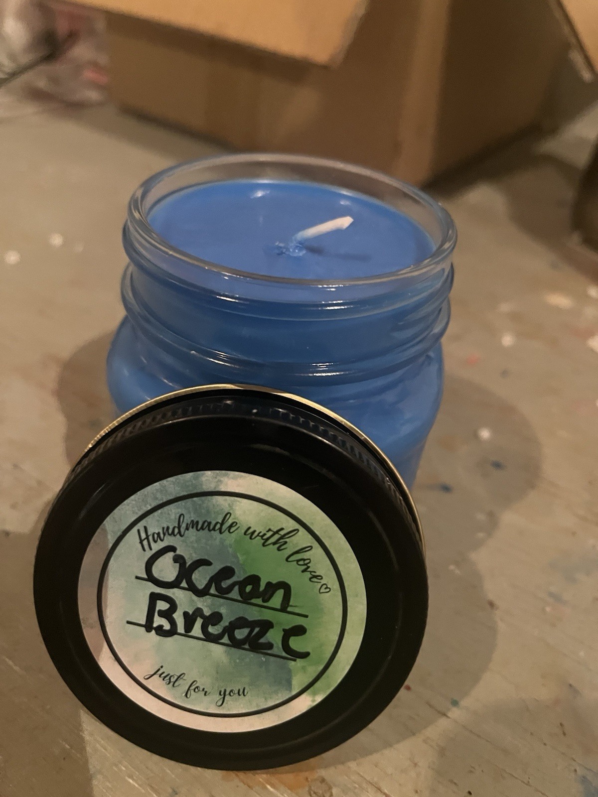 Handmade With Love Ocean Breeze 8oz candles ( Two weeks ahead )