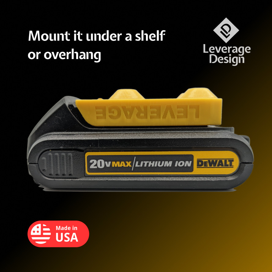 6 / 6 Combo Pack DeWALT 20V 60V Tool & Battery Mounts/Hangers/Holder – BEST FIT!