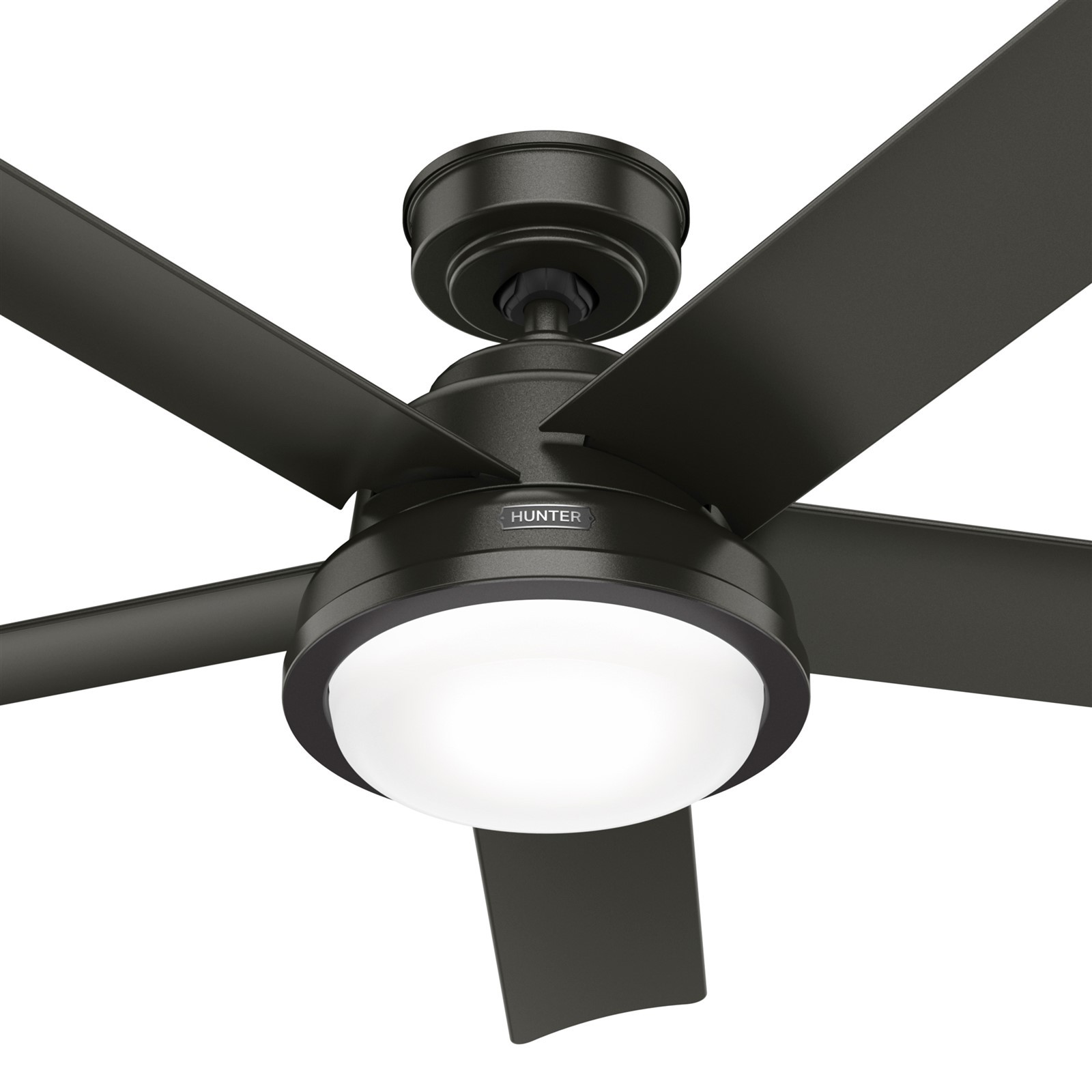 Hunter Fan 52 inch Noble Bronze Outdoor Ceiling Fan with Light and 5 Blades
