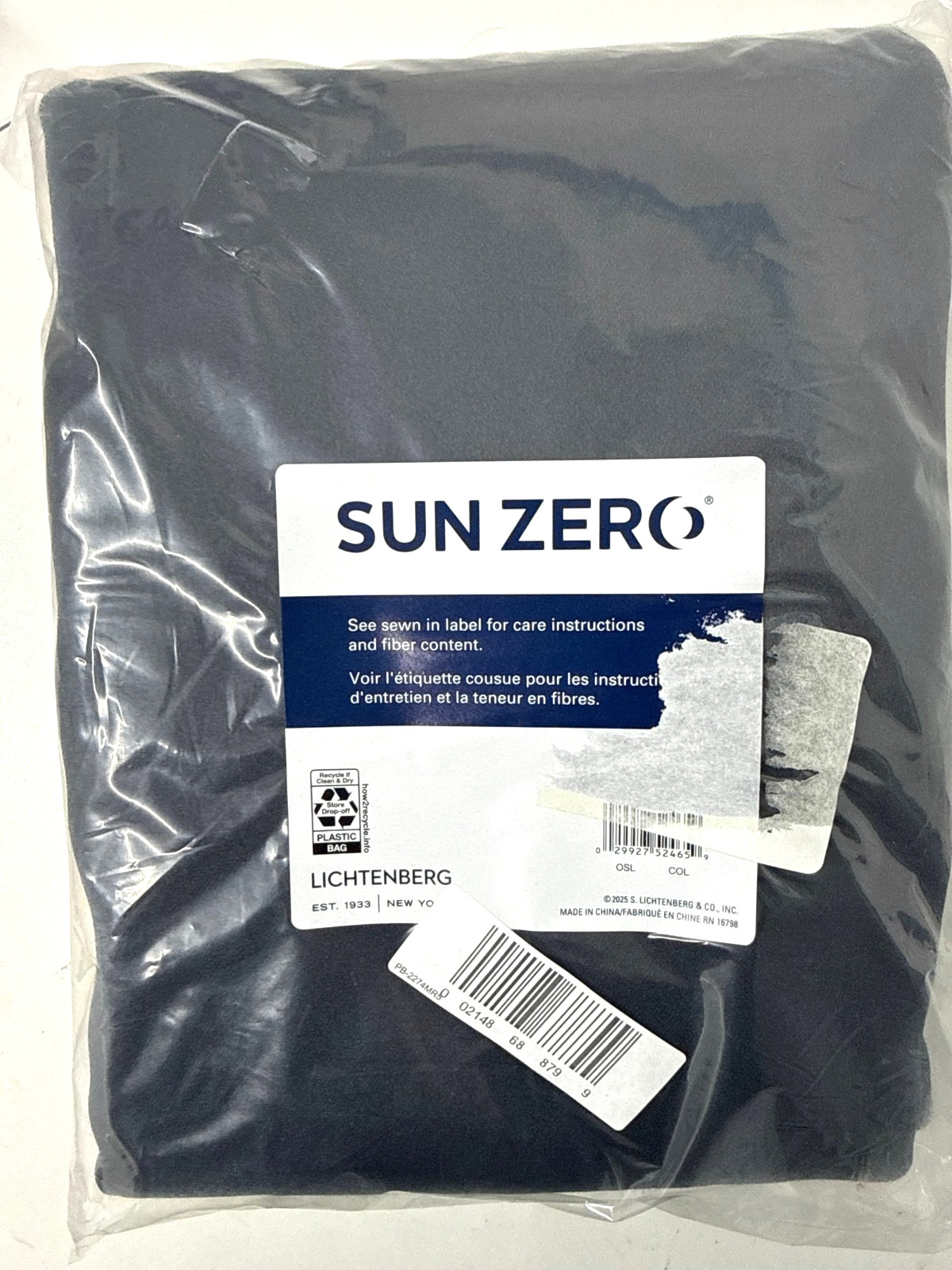 Sun Zero Oslo Theater Grade Extreme Total 52″W x 63″L (Pack of 1), Coal Gray