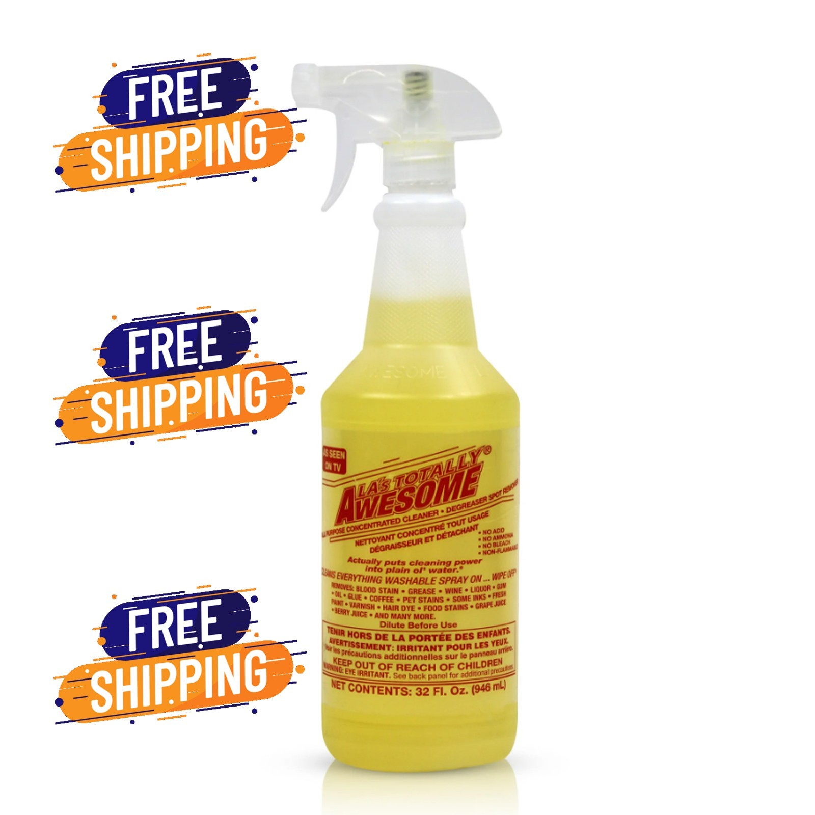 Cleaner Concentrated All Purpose LA’s Totally Awesome 32 oz Versatile Degreaser