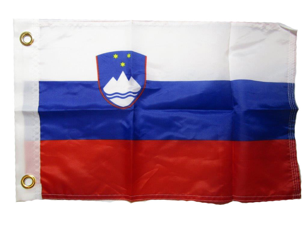 12×18 12″x18″ Slovenia Country 100% Polyester Motorcycle Boat Flag Grommets