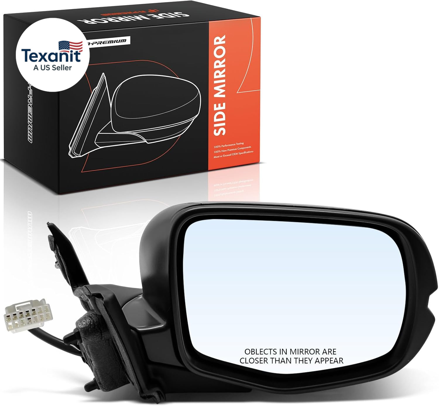 Passenger Side Power Door Mirror – Compatible with Honda Pilot 2019 2020 2021 20