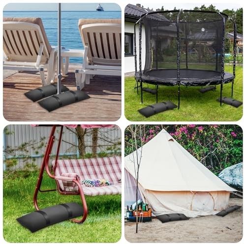 400 LBS Umbrella Base Weights Fillable Sand Bags, Sand Bags for 8 X 50 lbs
