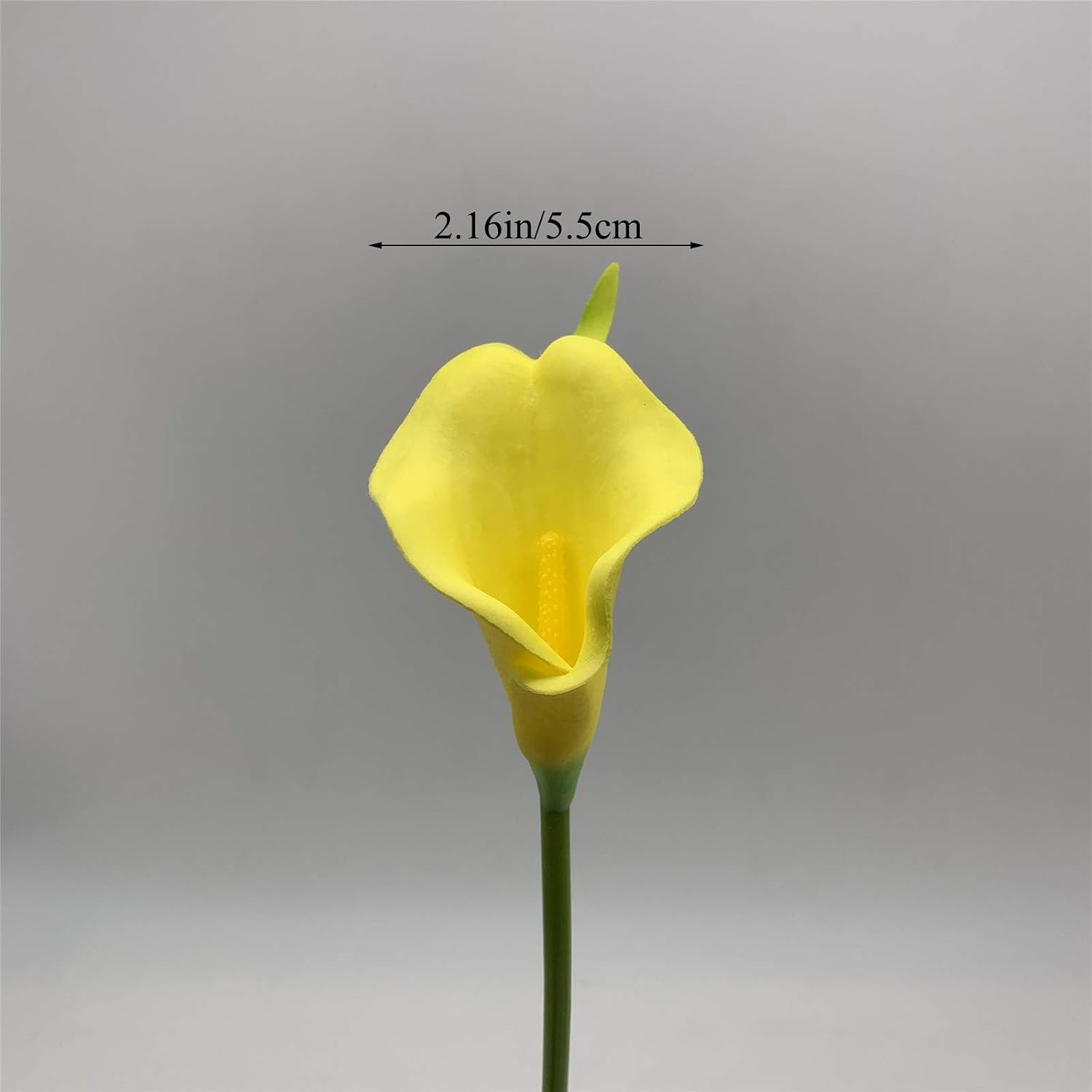 22pc13.4in Artificial Calla Lily Flowers Bouquet（White and Yellow） | Faux Calla