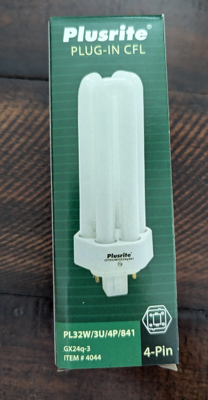 Plusrite 10 Pack PL32W/3U/4P/841 4Pin GX24-q3 Base T4 32W Triple Tube CFL LAMP