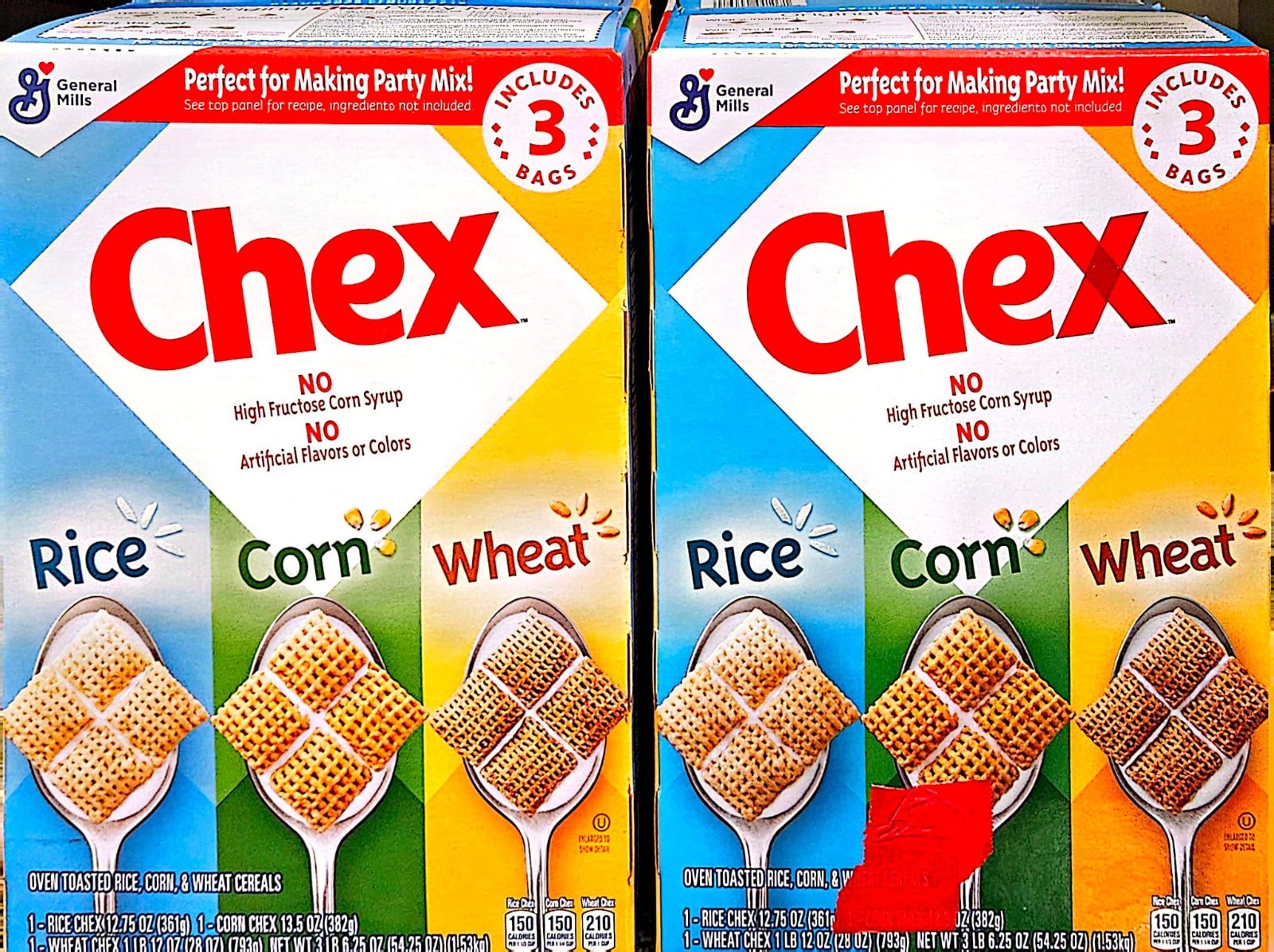 Triple Chex Rice Cereal, 54.25 oz. 2 Pack