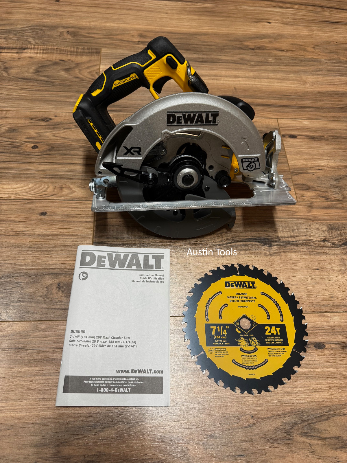 DeWalt XR Brushless 7-1/4″ 20 Volt Max Circular Saw DCS590B Tool Only