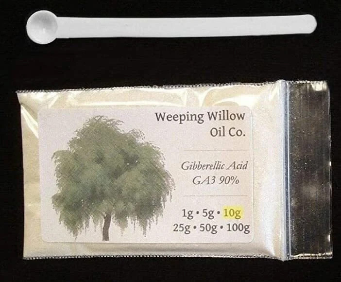 Gibberellic Acid GA3 90%+ 10g 2 measuring spoons-.15-.5mL, 2 how to eBooks