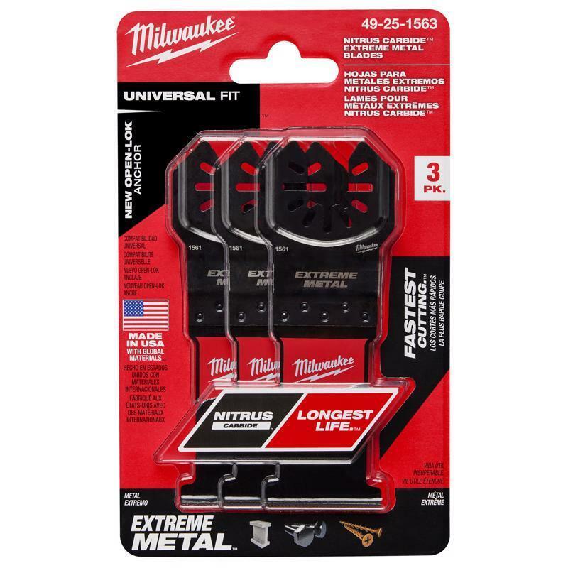 Milwaukee Nitrus Carbide 1-3/8 in. W Carbide Open-Lok Oscillating Blade