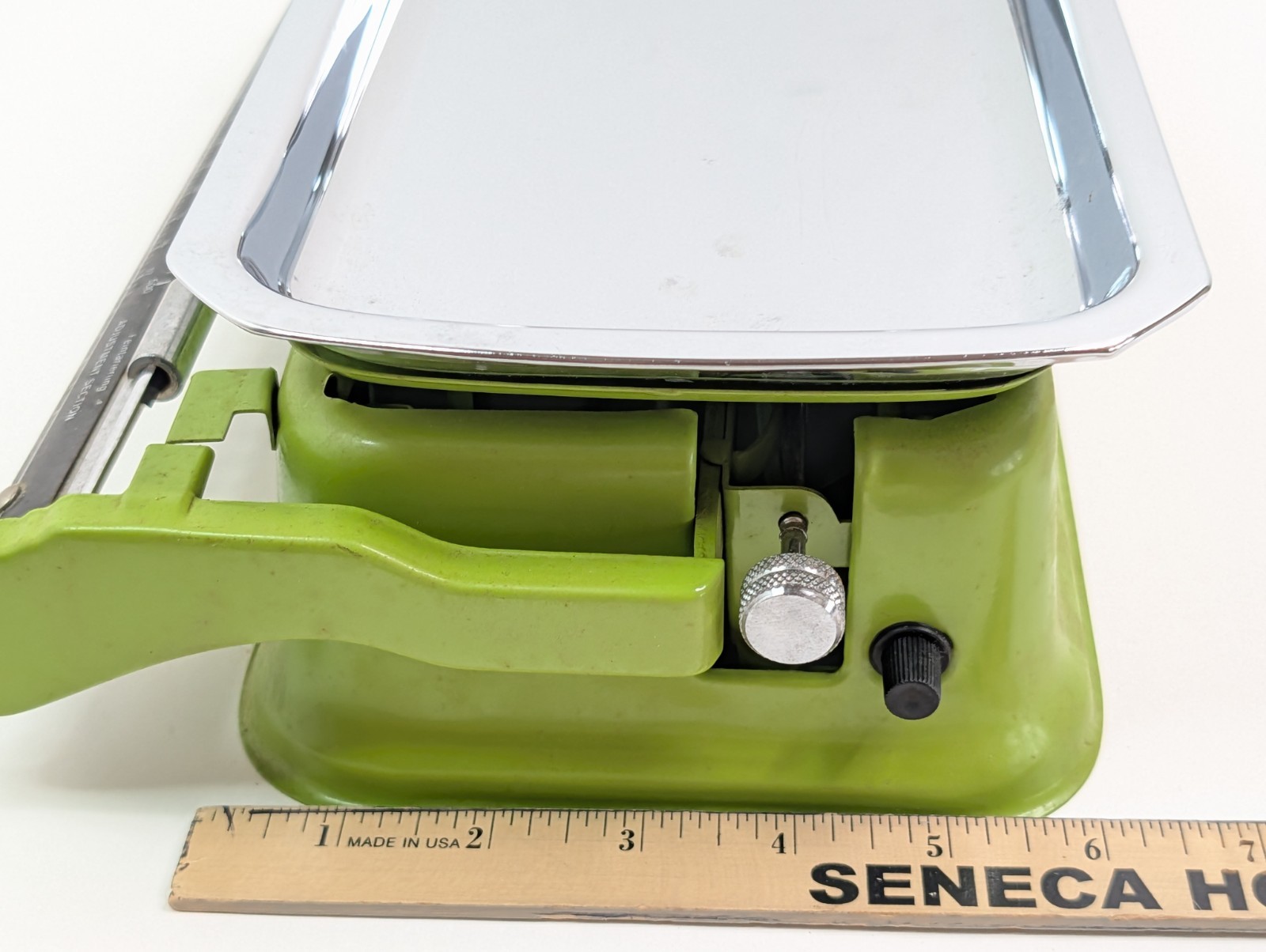 Stube Beam Scale 5000 Model 12kg 26 Lbs Green West Germany w/Box Tested Vintage