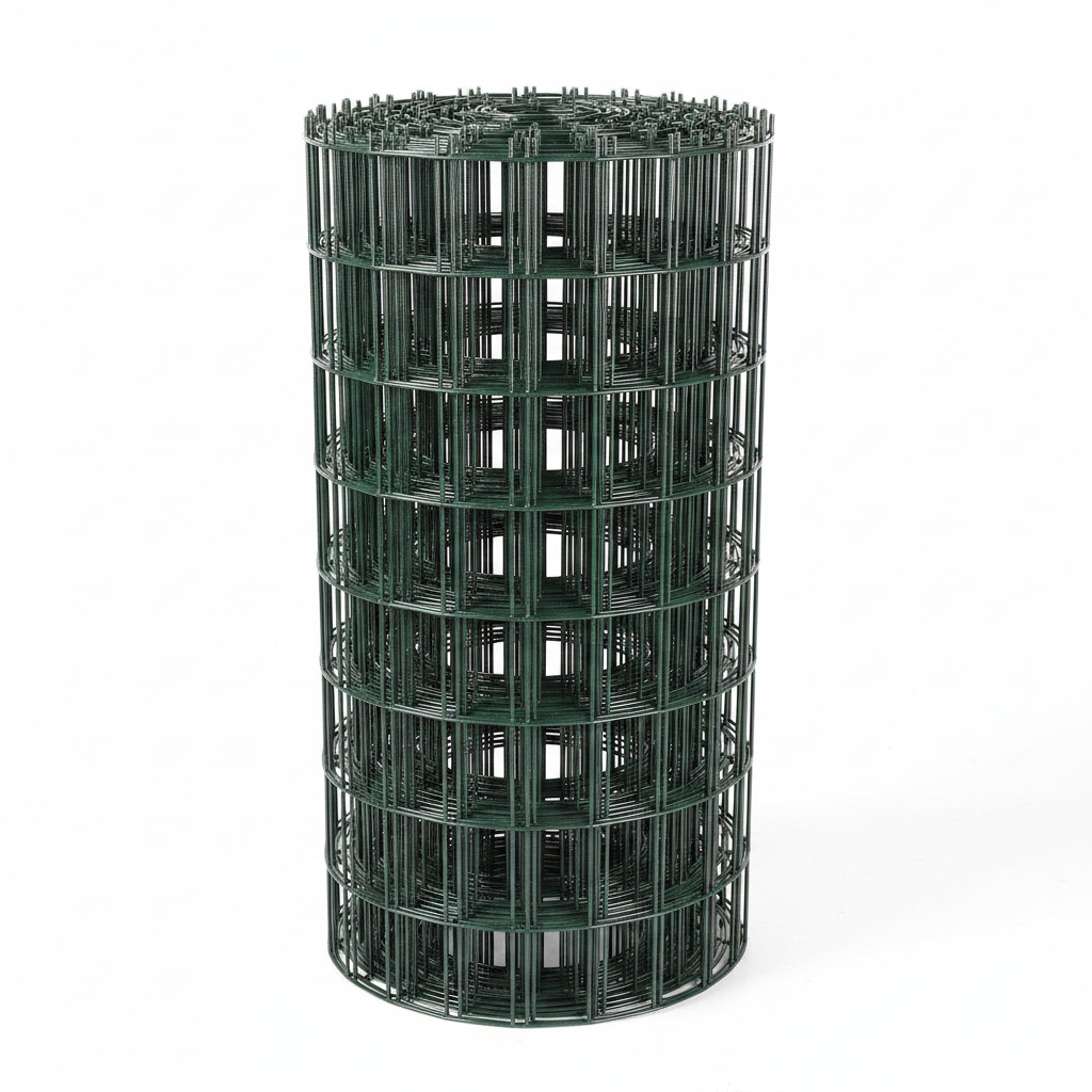 Green Coated Metal Mesh, Galvanized Low Carbon Steel Fence 30cm x 3000cm