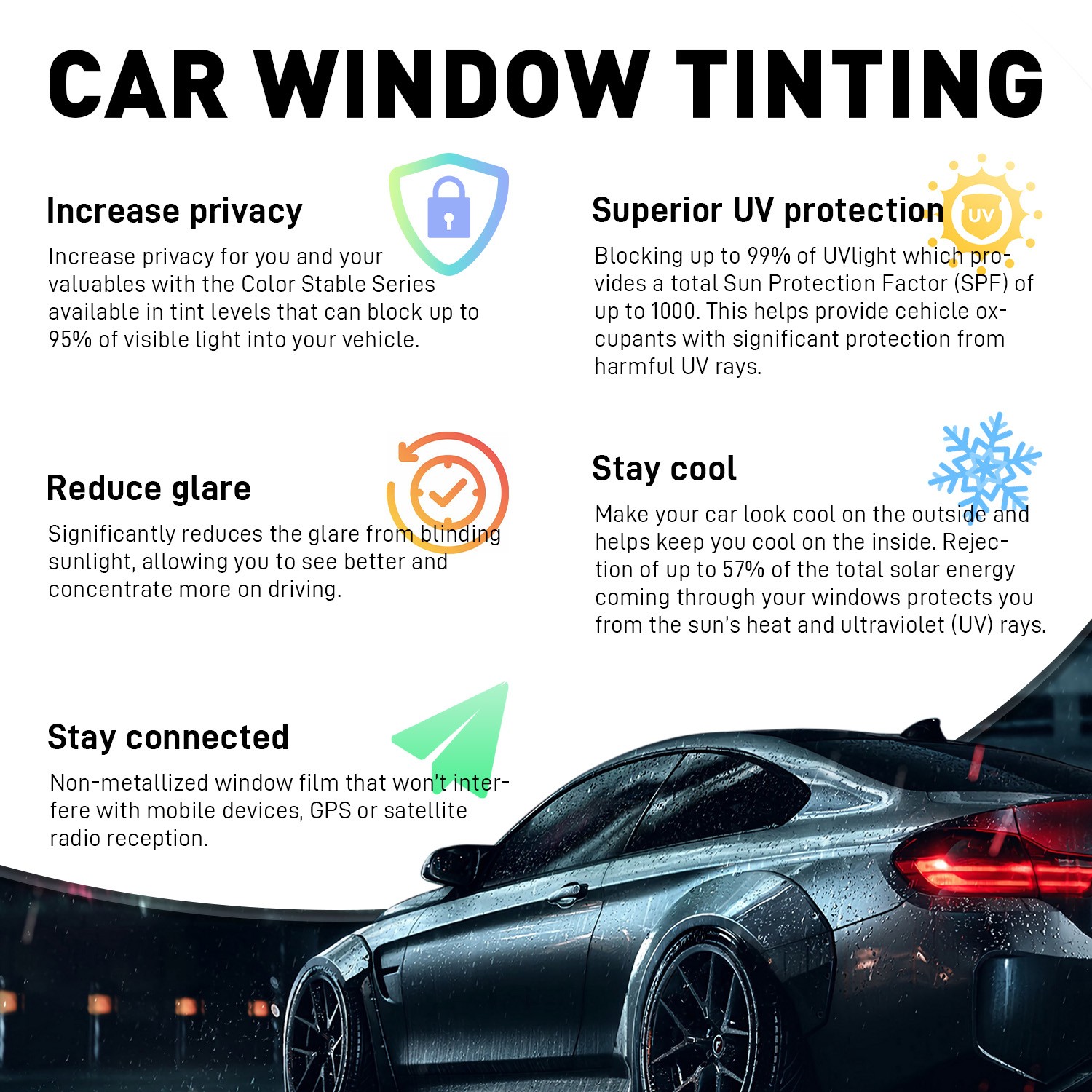One Way Mirror Privacy Reflection Window Tint Film Reduce Heat & Energy Saver