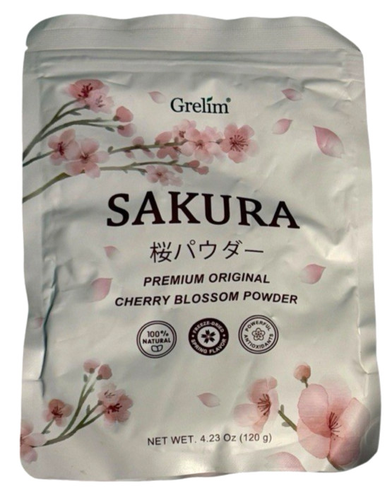 Grelim Sakura Premium Original Cherry Blossom 4.23 oz Powder (Japan) – Ex: 12/27