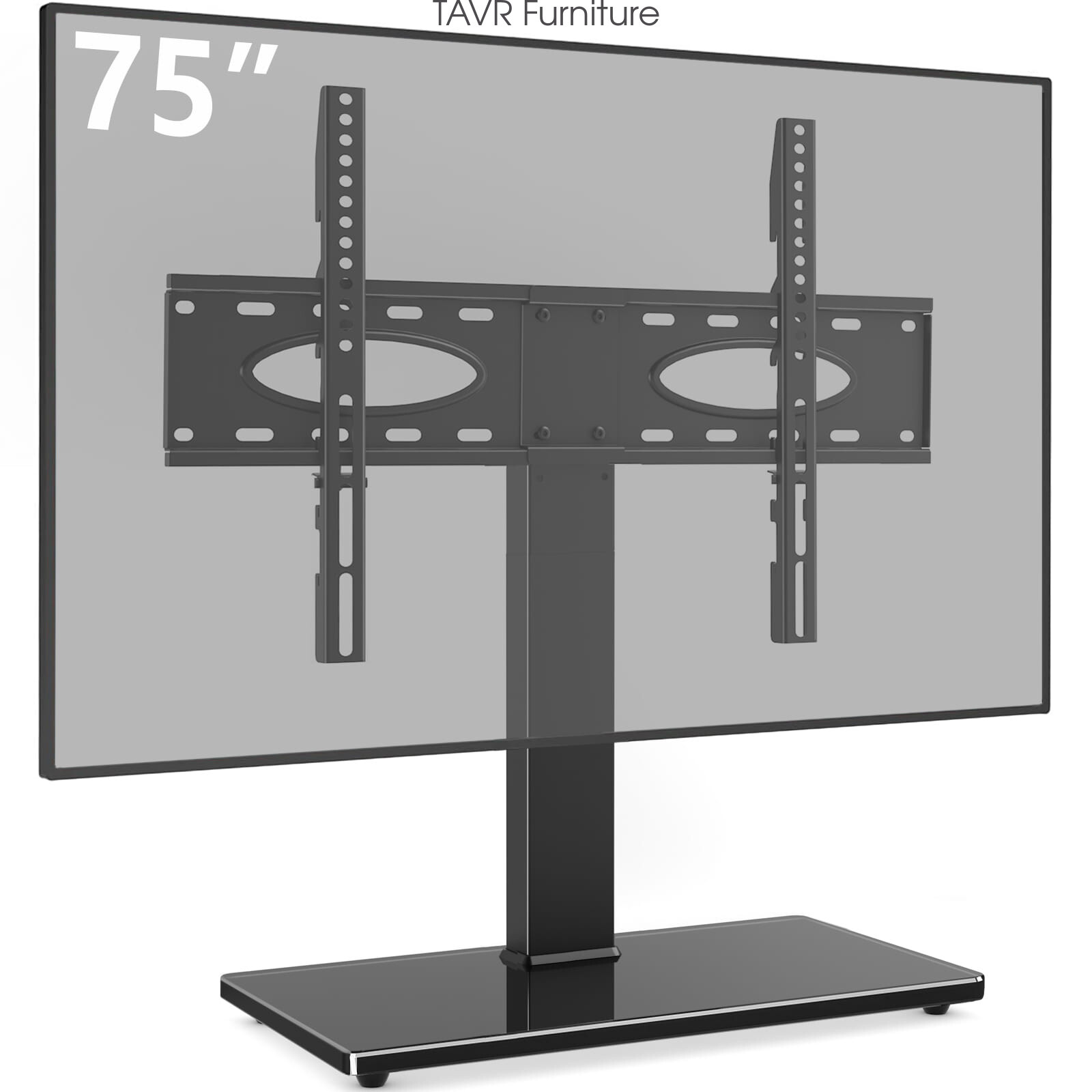 Swivel Tabletop TV Base Stand with Mount for 37 40 45 50 55 60 65 70 75 inch TV