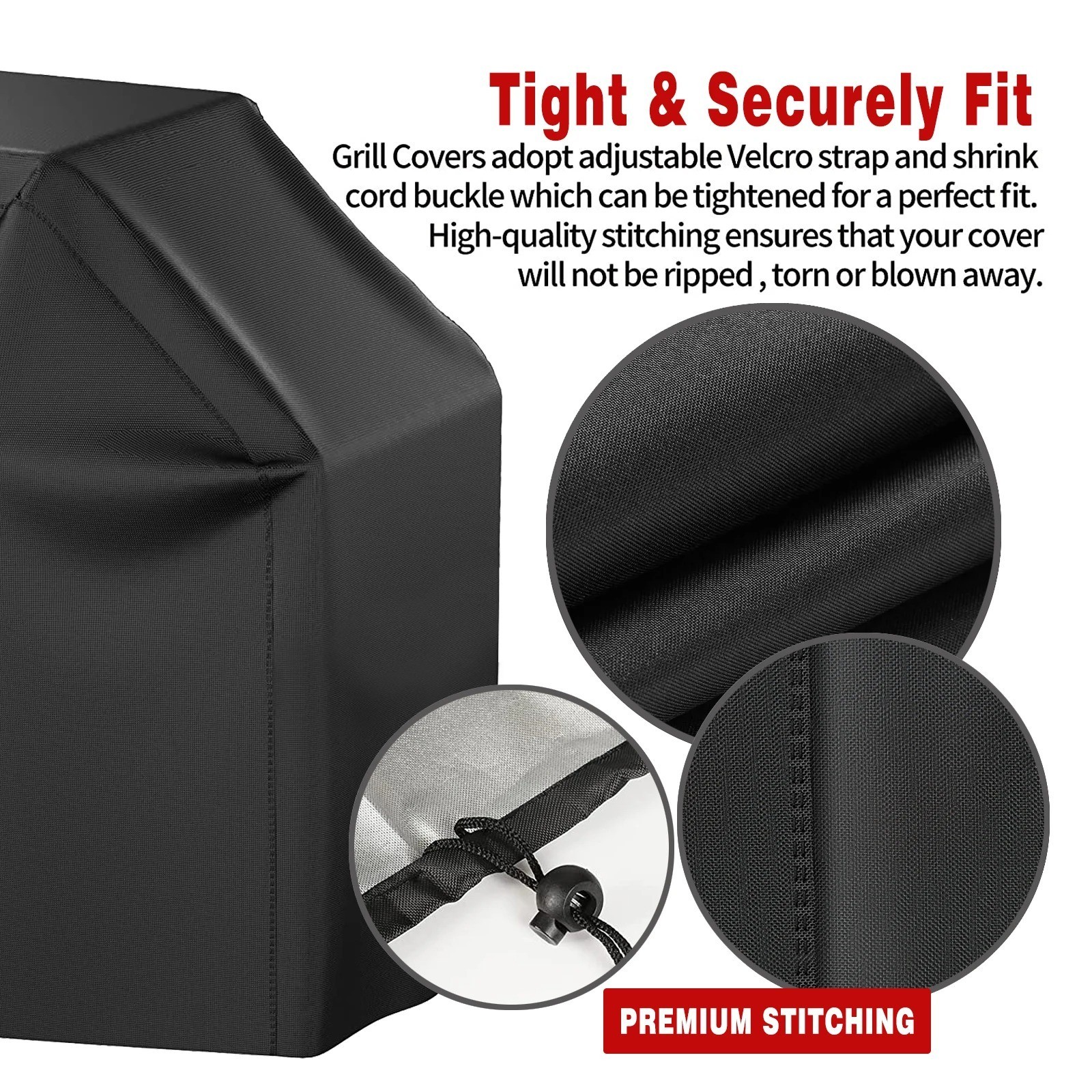 BBQ Grill Cover Waterproof Heavy Duty Barbecue Gas Cover UV Protection