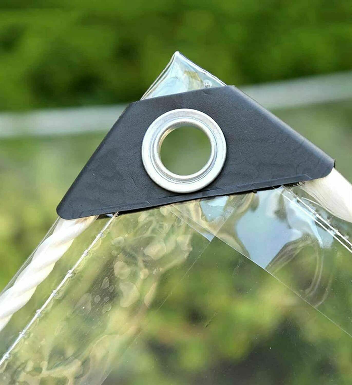 Clear Waterproof Cover Tarp Dustproof Rainproof Tarpaulin Sheet Cover for Garden
