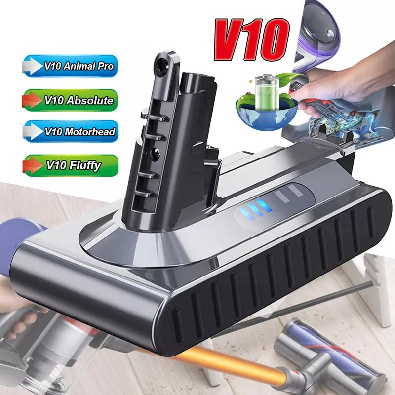 25.2V 9500mAh V10 Replace Battery for Dyson V10 Animal Absolute 969352-02 SV12 A