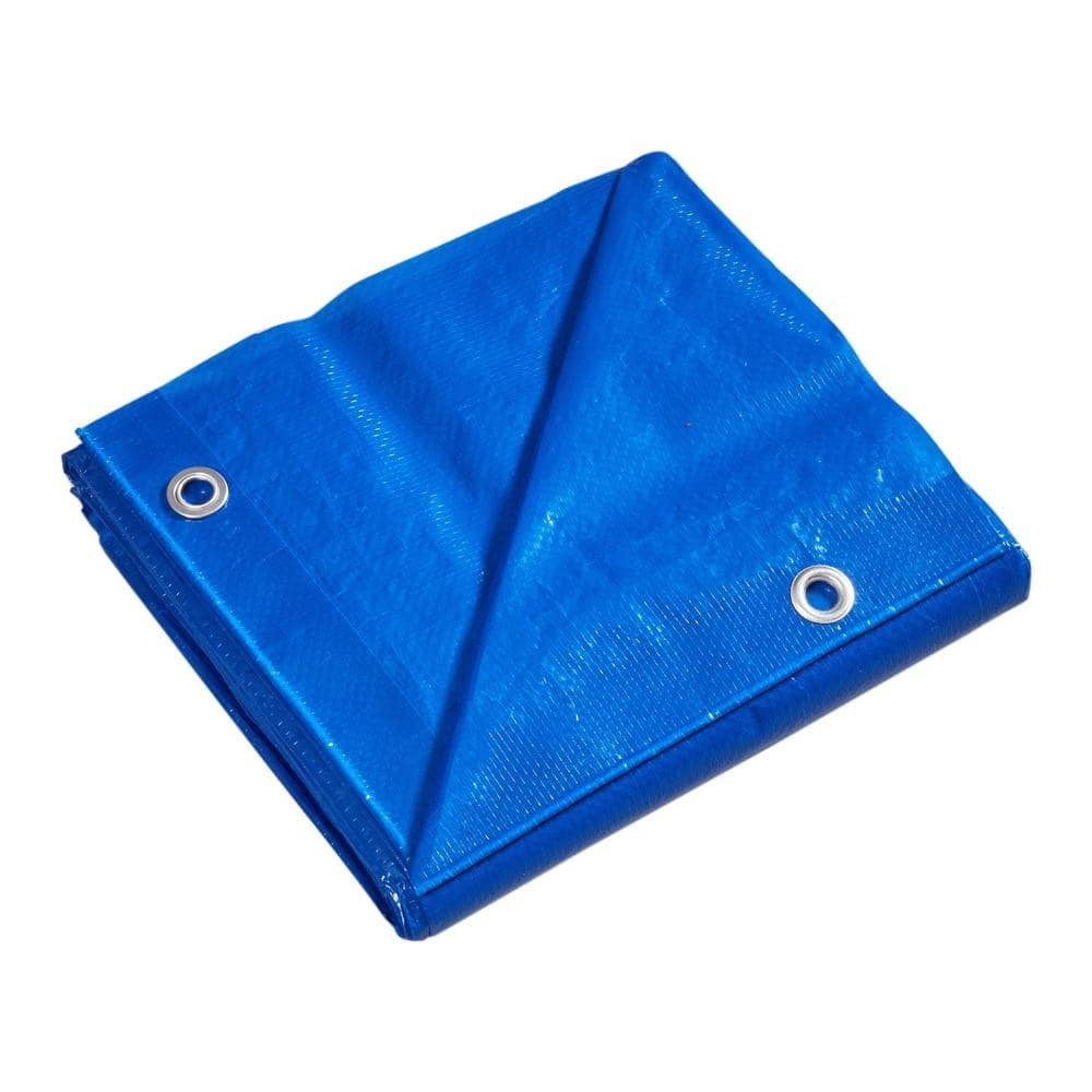 Everbilt 30 ft. x 50 ft. Blue Medium Duty Tarp