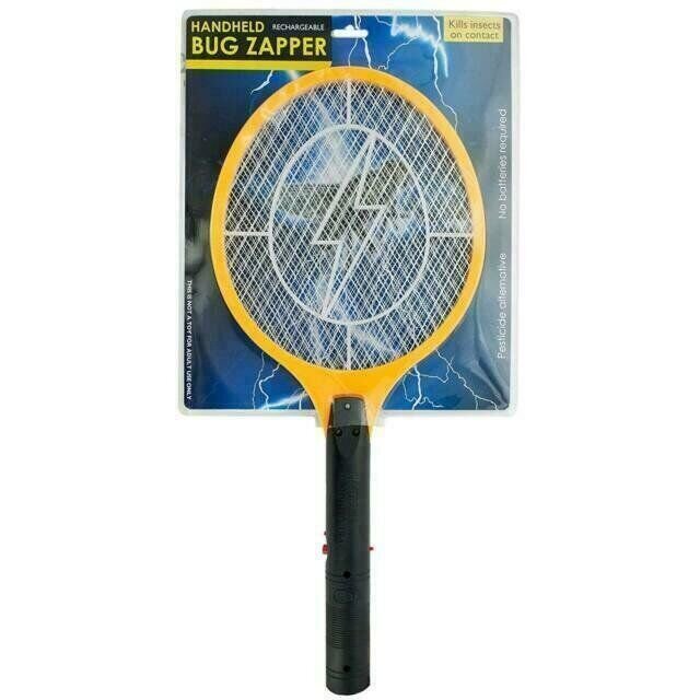 Rechargeable Electric Mosquito Fly Swatter Zapper Pest Insect Tennis Racket NEW