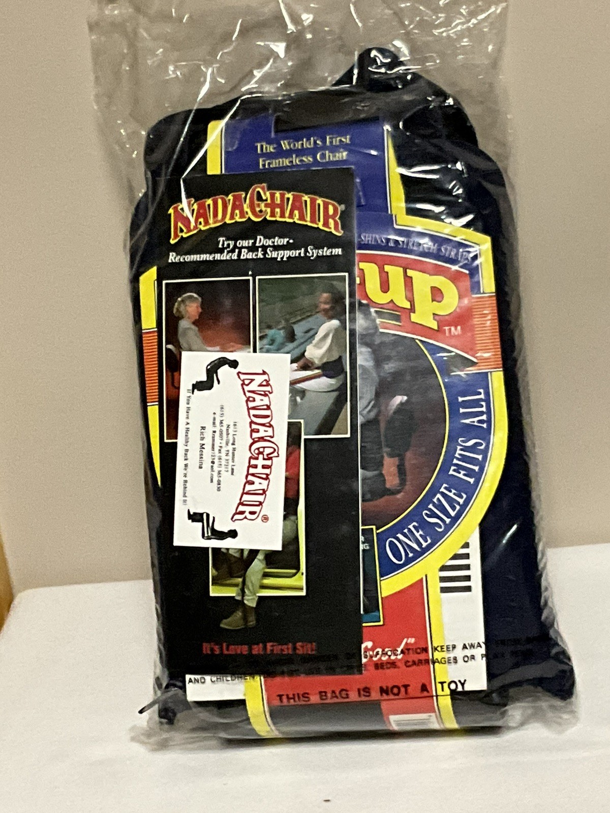 NADA CHAIR Deluxe Back Up Back Support Chair One Size Fits All NEW