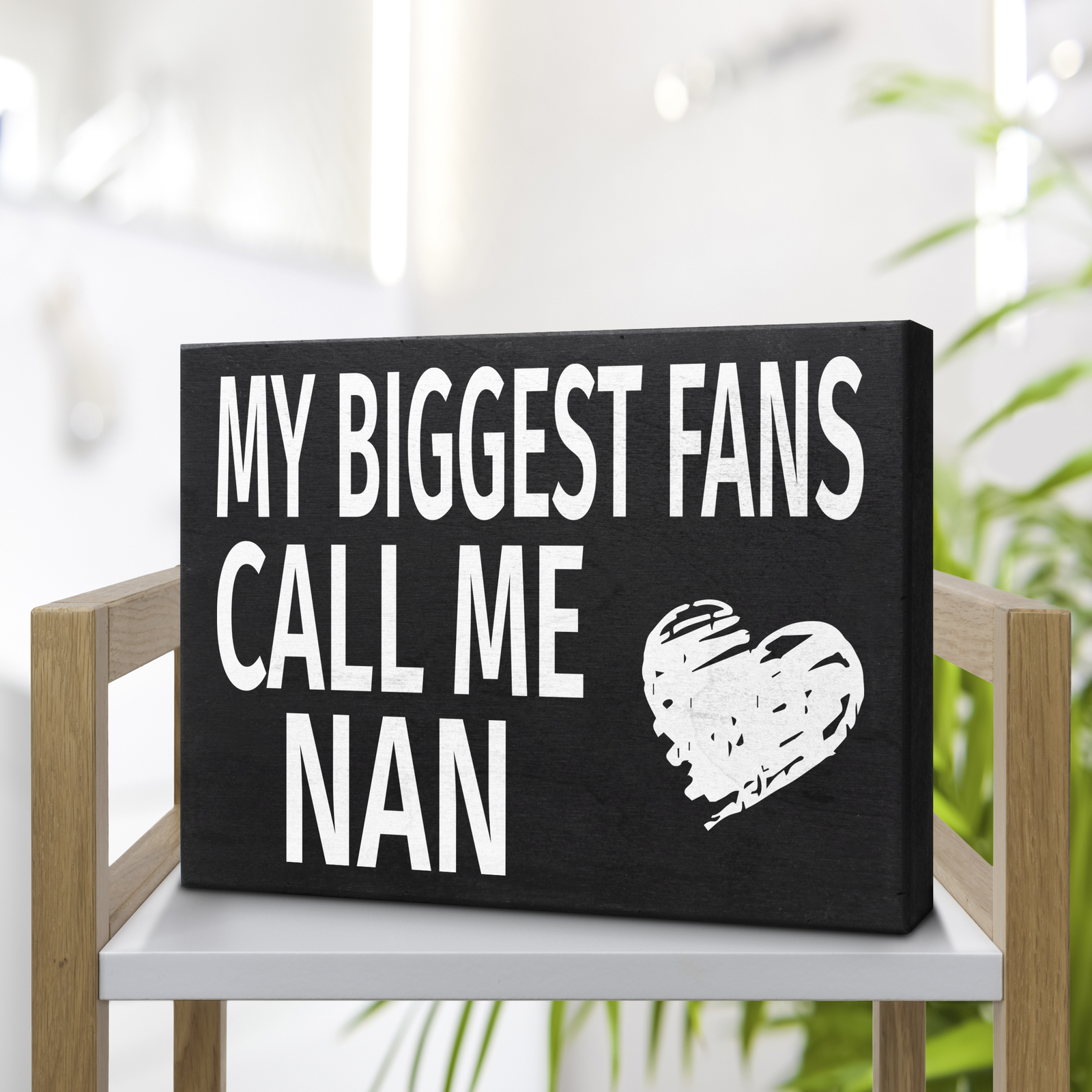 JennyGems Nan Gifts, My Biggest Fans Call Me Nan Sign, Birthday Gifts for Nan